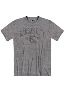 Kansas City Grey Arch Establish Date Logo Tee Short Sleeve Fashion T Shirt