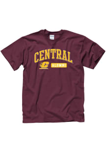 Central Michigan Chippewas Maroon Alum Short Sleeve T Shirt