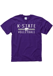 K-State Wildcats Purple District Volleyball Short Sleeve T Shirt