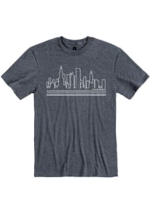 Chicago Navy Blue Metropolis Short Sleeve Fashion T Shirt