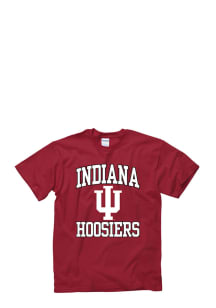 Indiana Hoosiers Red Number One Short Sleeve T Shirt