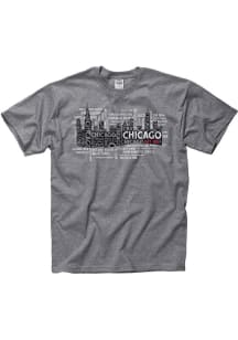 Chicago Grey Chi Sights Short Sleeve Fashion T Shirt