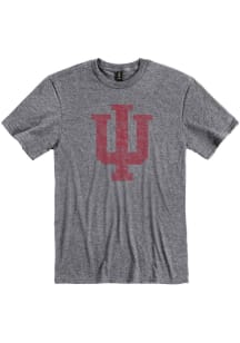 Indiana Hoosiers Graphite Fade out Short Sleeve T Shirt