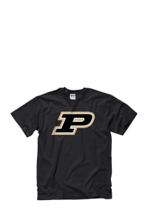 Purdue Boilermakers Black Big Logo Graphic Short Sleeve T Shirt