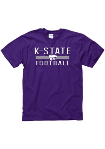 K-State Wildcats Purple District Football Short Sleeve T Shirt