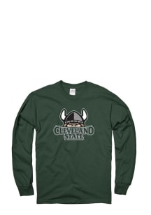 Cleveland State Vikings Green LS Tee Long Sleeve T Shirt