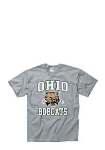 Ohio Bobcats Grey Number One Short Sleeve T Shirt