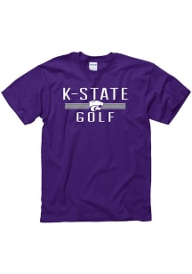 K-State Wildcats Purple District Golf Short Sleeve T Shirt