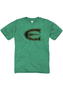 Emporia State Hornets Green Distressed Short Sleeve T Shirt