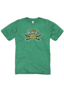Northern Kentucky Norse Green Arch Mascot Short Sleeve T Shirt