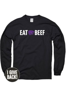 K-State Wildcats Black Eat Beef Long Sleeve T Shirt