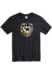 Fort Hays State Tigers Black Contrasting Primary Logo Short Sleeve T Shirt