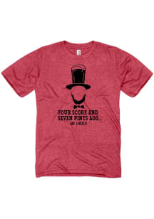 Americana Red Abe Lincoln Short Sleeve Fashion T Shirt