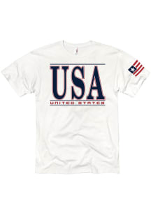 Americana White USA Short Sleeve T Shirt
