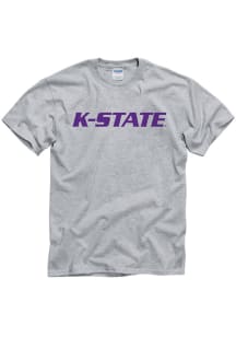 K-State Wildcats Grey Rally Loud Short Sleeve T Shirt