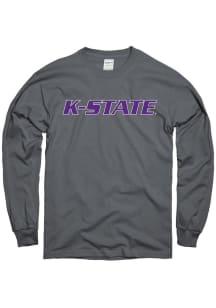 K-State Wildcats Charcoal Rally Loud Long Sleeve T Shirt