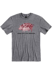 Rally Kansas City Grey Carnivores Short Sleeve Fashion T Shirt
