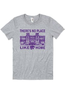 K-State Wildcats Grey Stadium Short Sleeve T Shirt