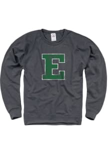 Eastern Michigan Eagles Mens Charcoal French Terry Long Sleeve Crew Sweatshirt