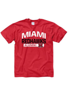 Miami RedHawks Red Alumni Short Sleeve T Shirt