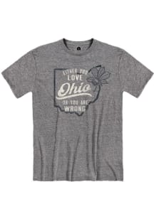 Ohio Grey Either you love Short Sleeve Fashion T Shirt