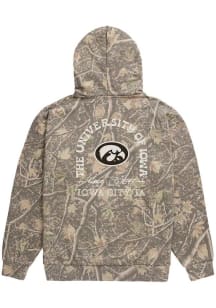 Uscape Iowa Hawkeyes Mens Natural Back Bay Camo Long Sleeve Hoodie