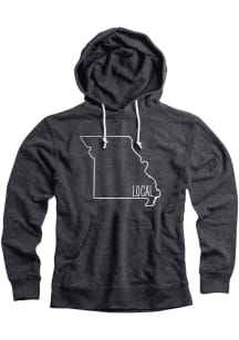 Missouri Mens Black State Local Long Sleeve Hoodie