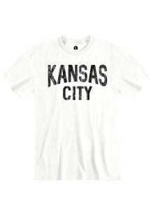 Rally Kansas City White Kansas City Wordmark Short Sleeve T Shirt