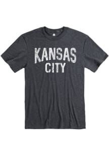 Kansas City Grey Kansas City Wordmark Short Sleeve Fashion T Shirt