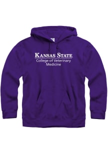 K-State Wildcats Mens Purple College Long Sleeve Hoodie