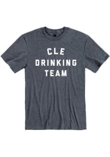 Rally Cleveland Navy Blue Drinking Team Short Sleeve Fashion T Shirt