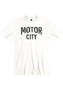 Rally Detroit White Motor City Short Sleeve T Shirt