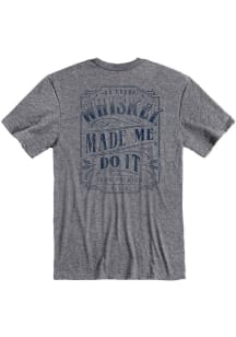 Rally Kentucky Grey Whiskey Made Me Short Sleeve Fashion T Shirt