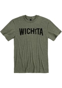 Rally Wichita Olive Wordmark Short Sleeve Fashion T Shirt
