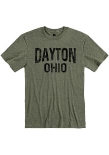 Rally Dayton Olive Wordmark Short Sleeve Fashion T Shirt