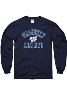 Washburn Ichabods Navy Blue Alumni Long Sleeve T Shirt