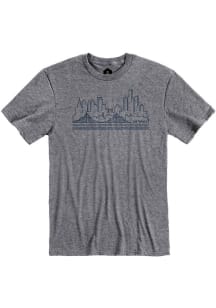 Detroit Graphite Skyline Short Sleeve Fashion T Shirt