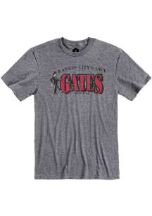 Rally Gates BBQ Graphite Gates Logo Short Sleeve Fashion T Shirt