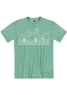 Cincinnati Green Skyline Short Sleeve Fashion T Shirt