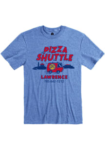 Rally Pizza Shuttle Blue Delivery Van Short Sleeve Fashion T Shirt