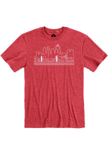 Cincinnati Red Skyline Short Sleeve Fashion T Shirt