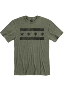 Chicago Olive City Flag Short Sleeve Fashion T Shirt