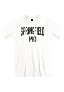 Rally Springfield White Wordmark Short Sleeve T Shirt