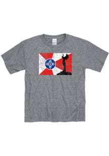 Wichita Youth Graphite Flag Keeper Short Sleeve Fashion T-Shirt