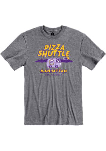 Rally Pizza Shuttle Grey MHK Pizza Shuttle Short Sleeve Fashion T Shirt