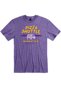 Rally Pizza Shuttle Purple MHK Pizza Shuttle Short Sleeve Fashion T Shirt