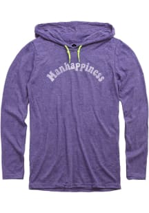 Manhattan Mens Purple Manhappiness Long Sleeve Hoodie