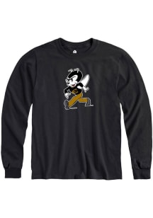Rally Emporia State Hornets Black Team Logo Long Sleeve T Shirt