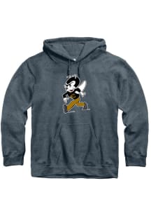 Rally Emporia State Hornets Mens Charcoal Fleece Team Logo Long Sleeve Hoodie