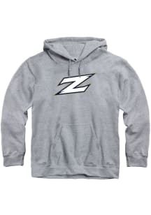 Rally Akron Zips Mens Grey Fleece Team Logo Long Sleeve Hoodie